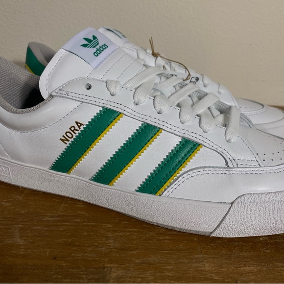 Adidas Nora Vasconcellos White Green Yellow - Size 11.5 - Picture 2 of 10
